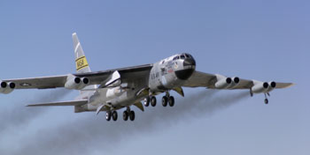 Le B-52 transportant le X-43A