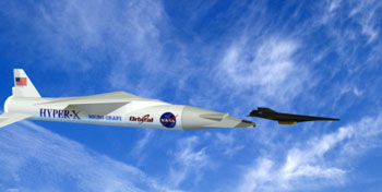 la fusée aéroportée Pegasus et du X-43A